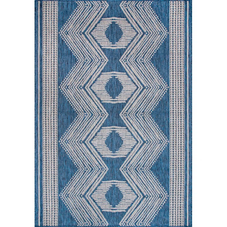 Alvina Blue Indoor/Outdoor Area Rug