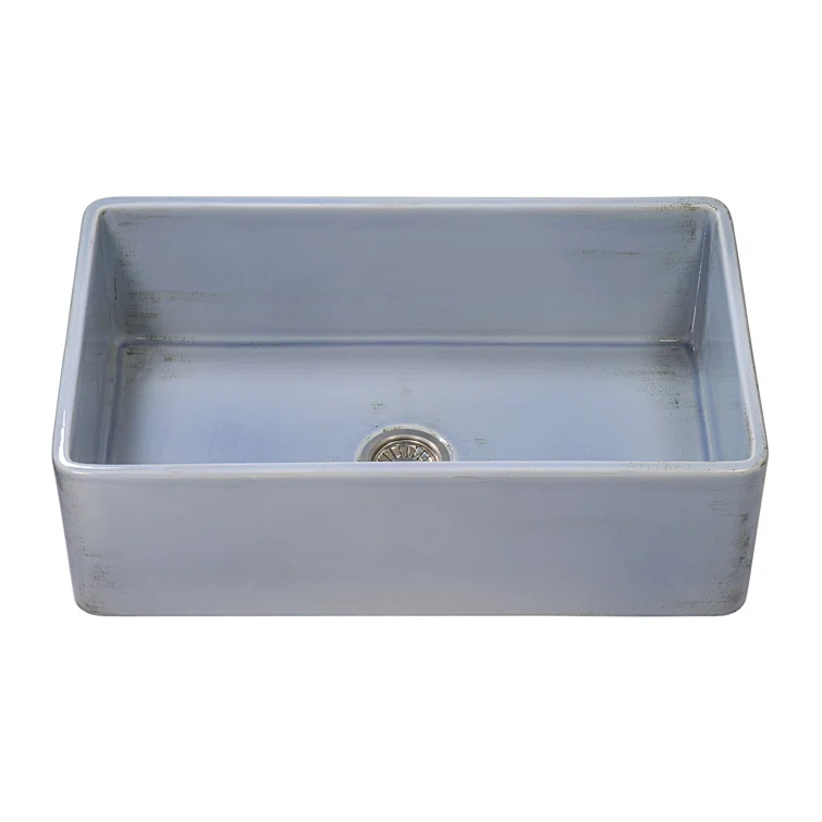 Ruvati 33 inch Fireclay Farmhouse Apron-Front Kitchen Sink Reversible