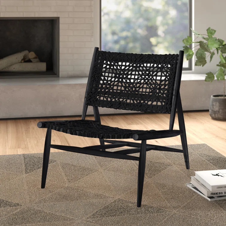 Kazbah Genuine Leather Side Chair