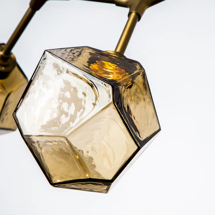 Gem 8 - Light Dimmable LED Modern Linear Chandelier