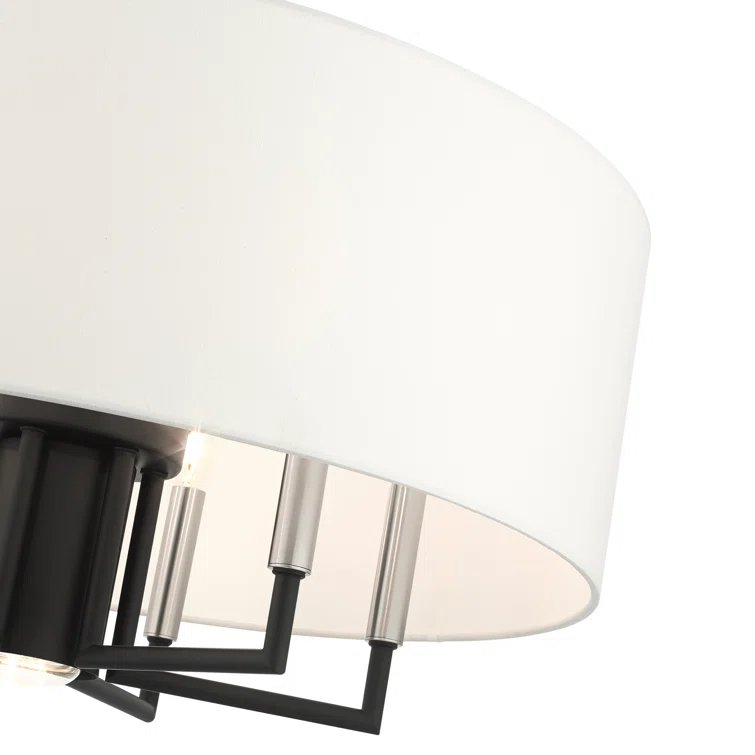 Moonlighter 7 Light Metal Dimmable Drum Chandelier
