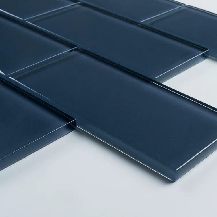 Premium 3" x 6" Straight Edge Glass Mosaic Subway Tile