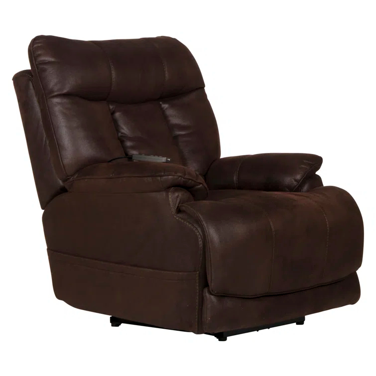 Anders Power Lay Flat Recliner w/ Adjustable Headrest & Lumbar, Heat & Massage & Extension Footrest