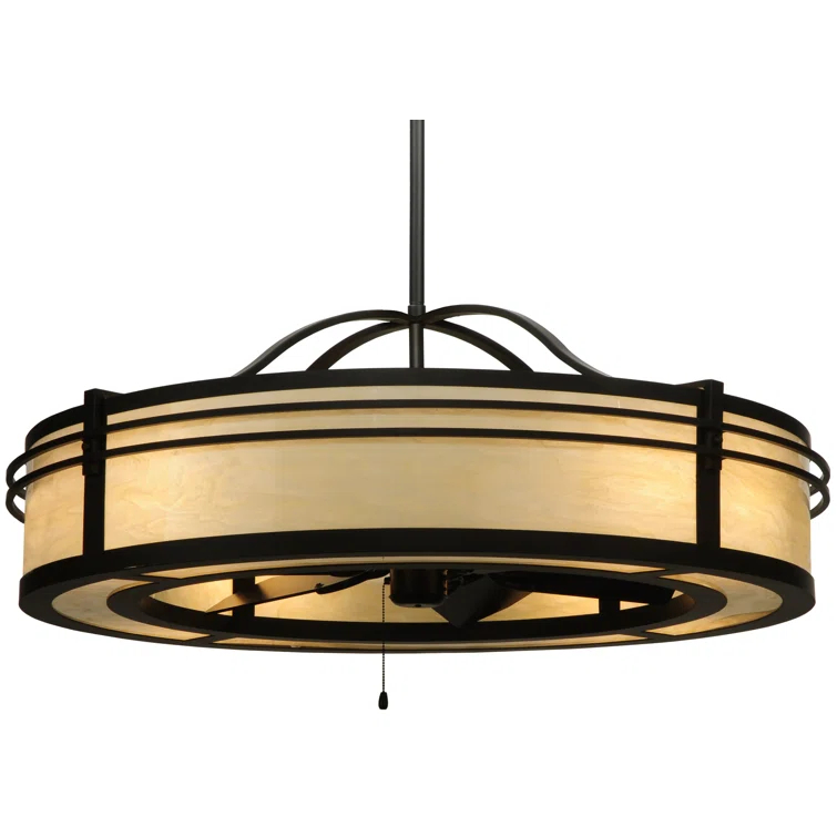 Sargent 8 - Light Dimmable Drum Chandelier