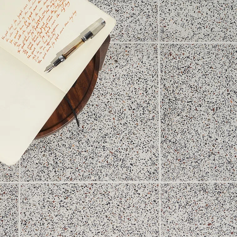 Durham 16.14 in. x 16.14 in. Polished Terrazzo Floor and Wall Tile (3.61 Sq. Ft. / Case)