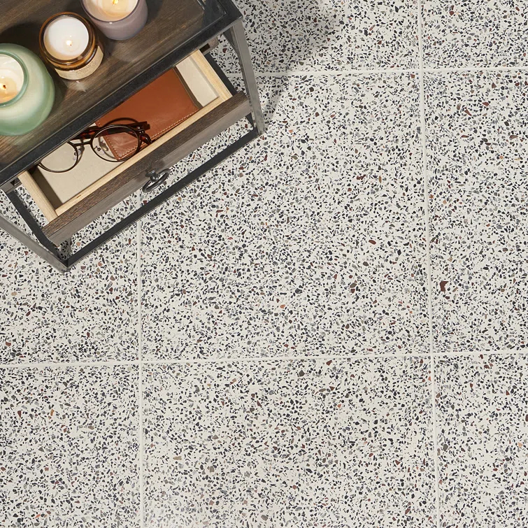 Durham 16.14 in. x 16.14 in. Polished Terrazzo Floor and Wall Tile (3.61 Sq. Ft. / Case)