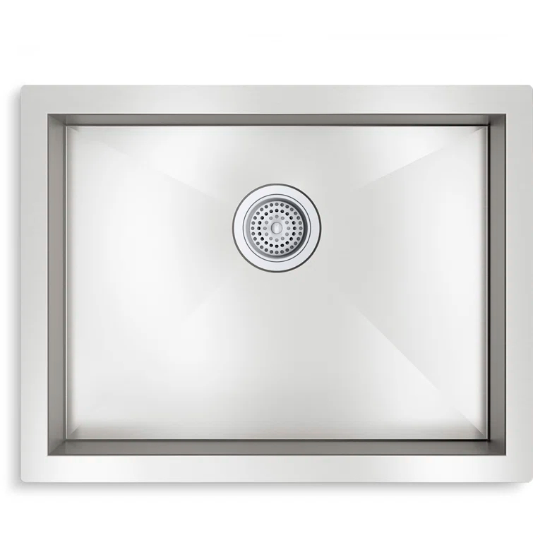 Vault 24-In X 18-1/4-In X 6-1/4-In Undermount Single-Bowl Kitchen Sink