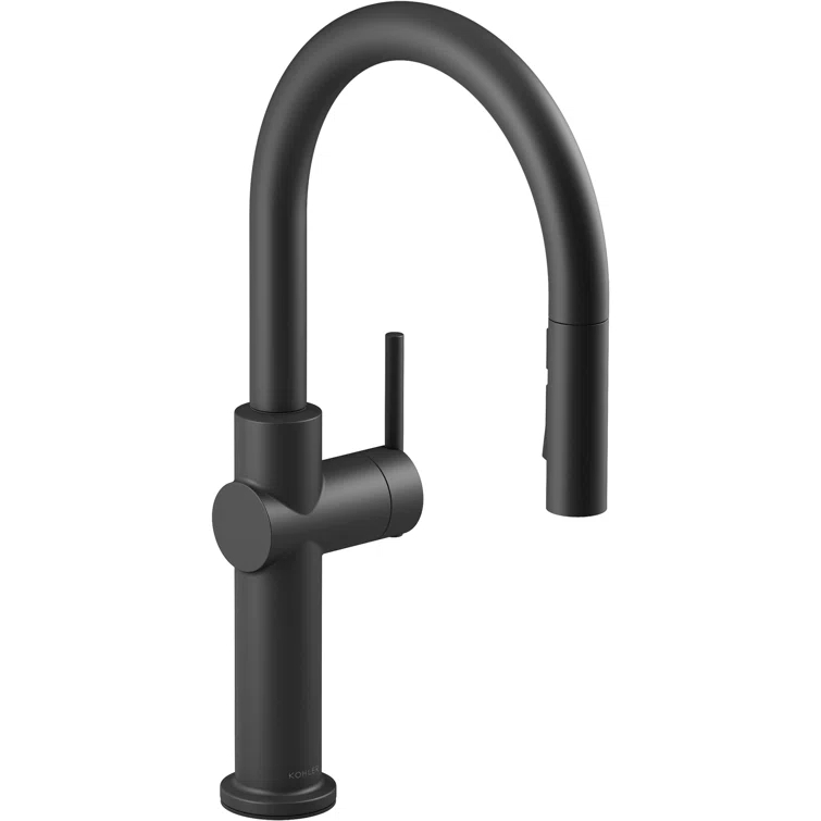 Kohler Crue Single Handle Pull Down Kitchen Faucet with Three-Function Pull Down Sprayer