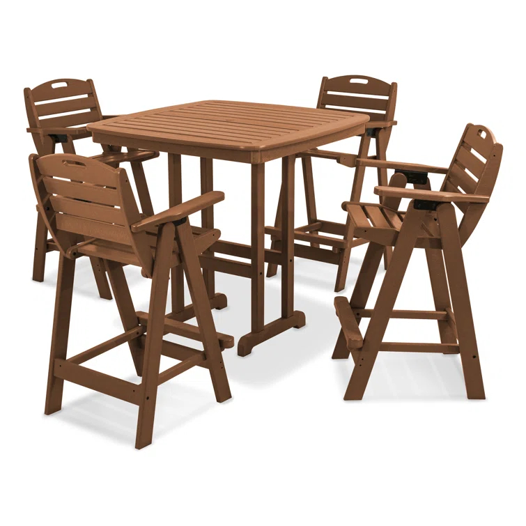 Nautical Highback Chair 5-Piece Dining Set