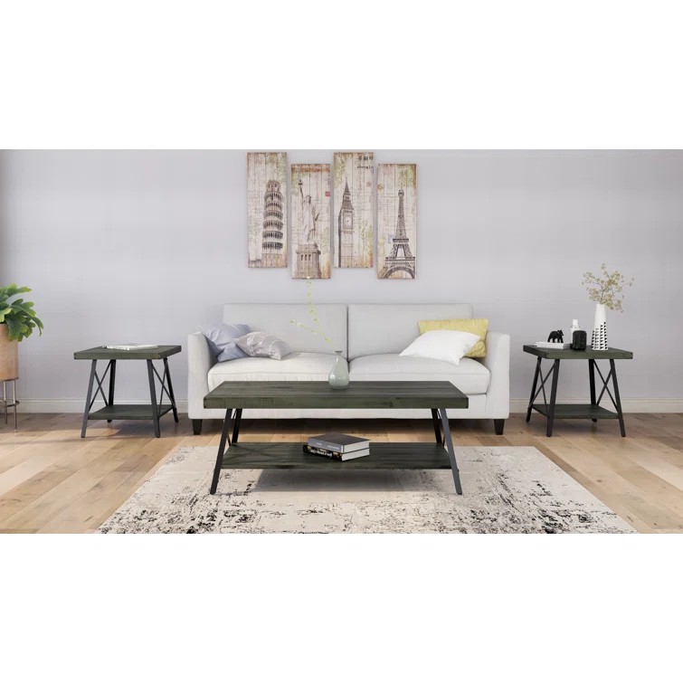 Laguna Solid Wood Top Coffee Table