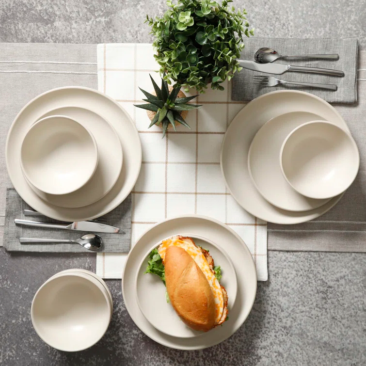 Rockaway 12 Piece Dinnerware Set
