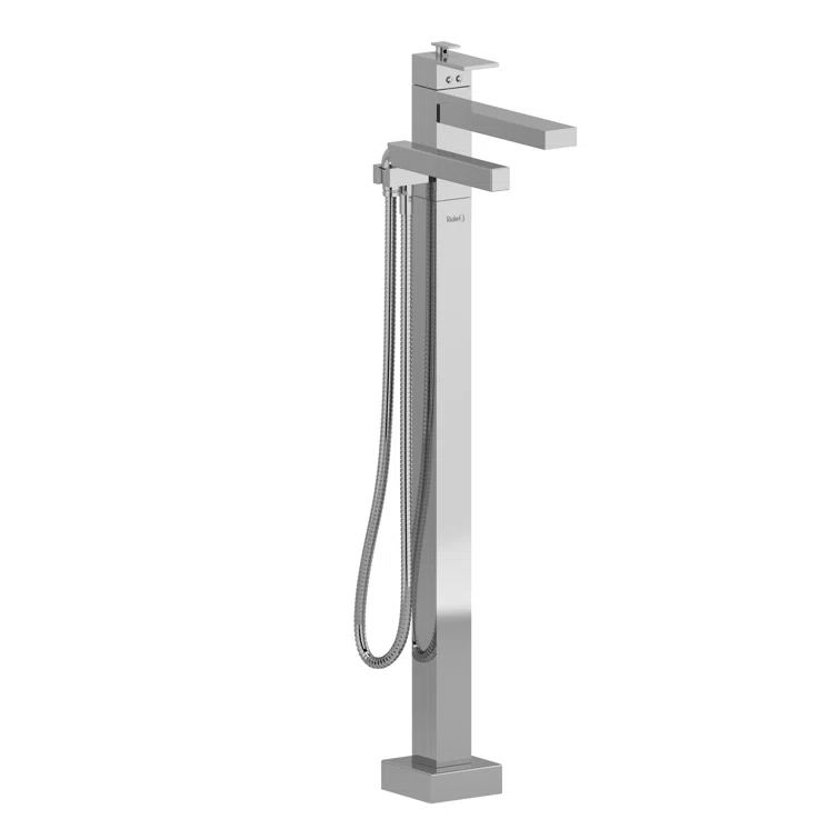 Riobel TUS39C Kubik Thermostatic Single Hole Floor Mount Tub Filler Trim