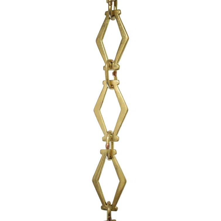 Hexagonal Un-Welded Link Plain Solid Brass Chain or Chain Break