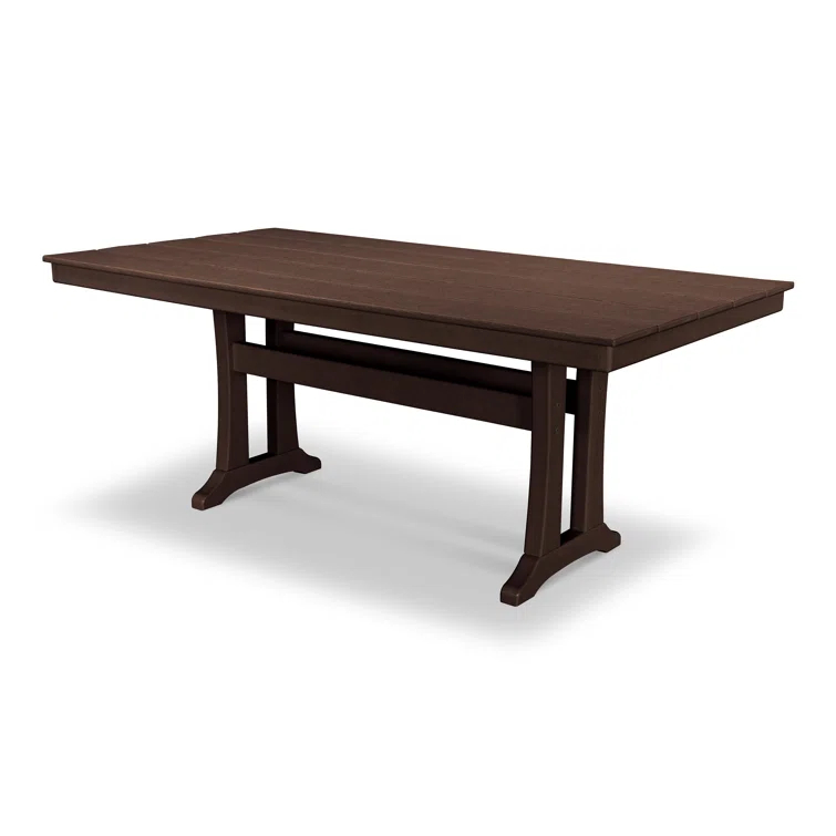Farmhouse Trestle 37.75" x 72.25" Dining Table