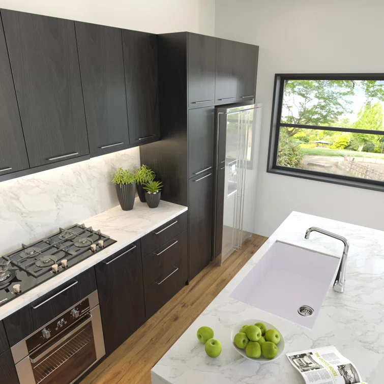 Plymouth 30'' L Undermount Single Bowl Granite Kitchen Sink