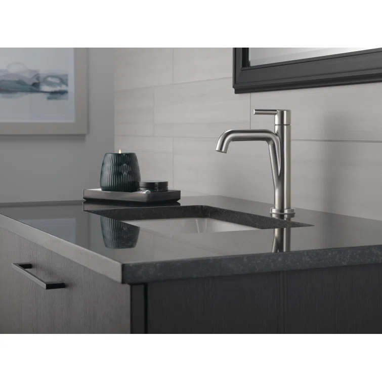 Nicoli Single Hole Bathroom Faucet with Drain Assembly, Single Handle Bathroom Sink Faucet