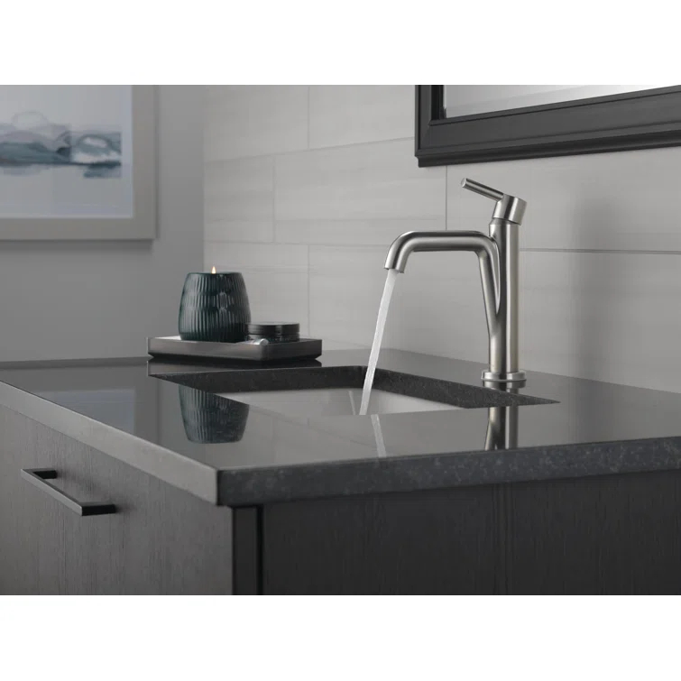 Nicoli Single Hole Bathroom Faucet with Drain Assembly, Single Handle Bathroom Sink Faucet
