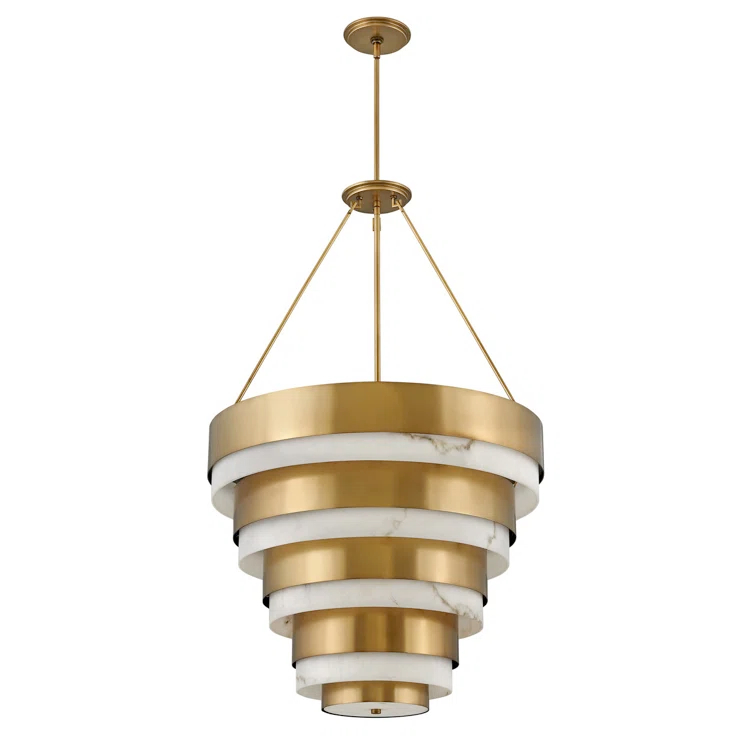 Echelon Eight-Light Tiered Chandelier by Lisa McDennon