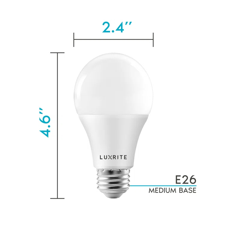 15 Watt (100 Watt Equivalent), A19 LED, Dimmable Light Bulb, E26/Medium (Standard) Base