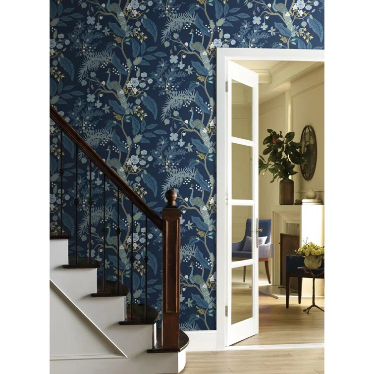 Rifle Paper Co. Peacock 27' x 27" Wallpaper Roll