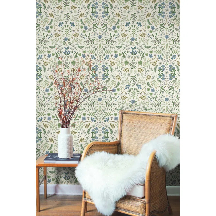 Rifle Paper Co. Wildwood 27' L x 27" W Wallpaper