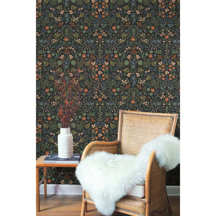 Rifle Paper Co. Wildwood 27' L x 27" W Wallpaper