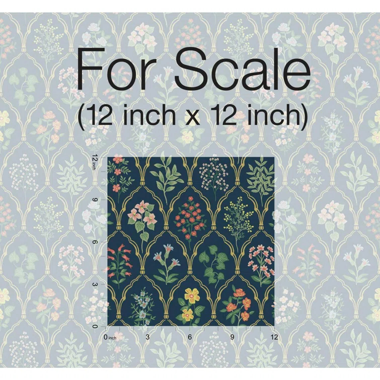Rifle Paper Co. Hawthorne 27' x 27" Wallpaper