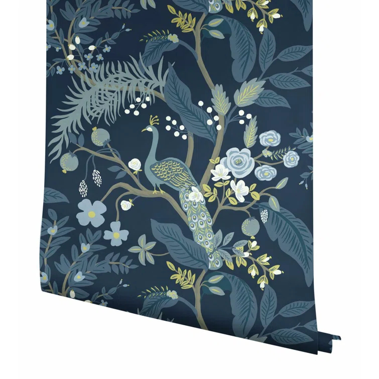Rifle Paper Co. Peacock 27' x 27" Wallpaper Roll