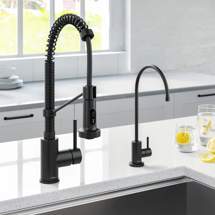 KRAUS Bolden Commercial Style 2-Function Single Handle Pull Down Kitchen Faucet