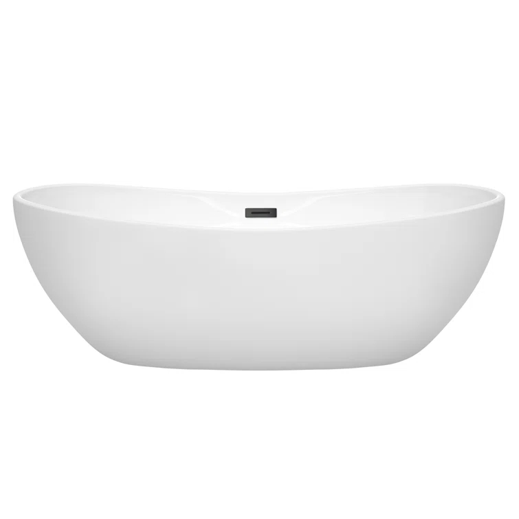 Rebecca 70'' x 32'' Freestanding Soaking Acrylic Bathtub