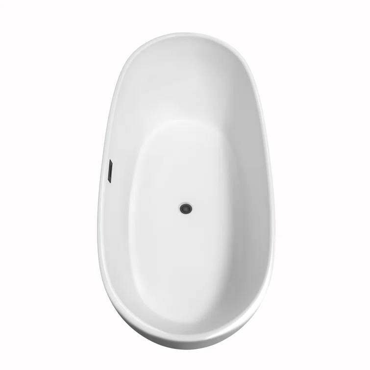 Rebecca 70'' x 32'' Freestanding Soaking Acrylic Bathtub