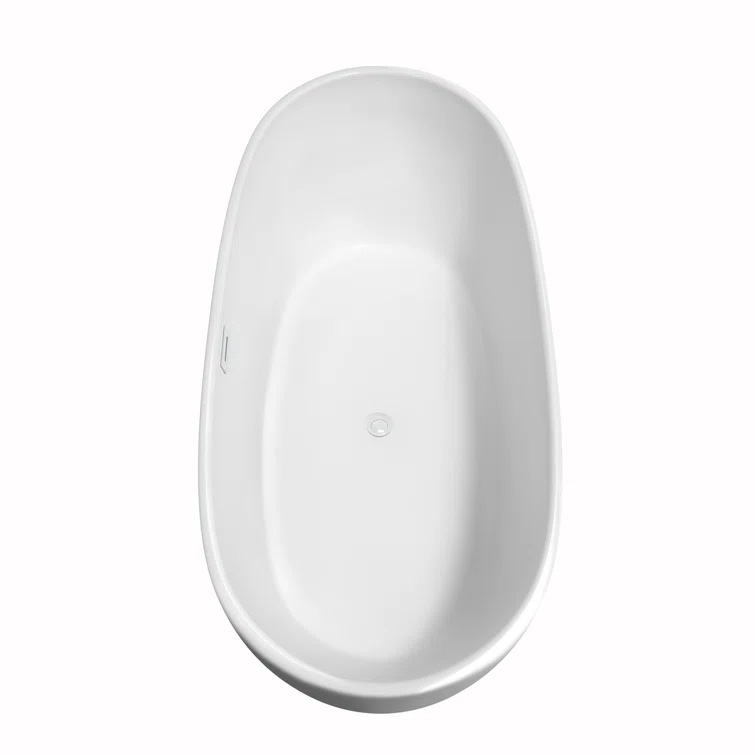 Rebecca 70'' x 32'' Freestanding Soaking Acrylic Bathtub
