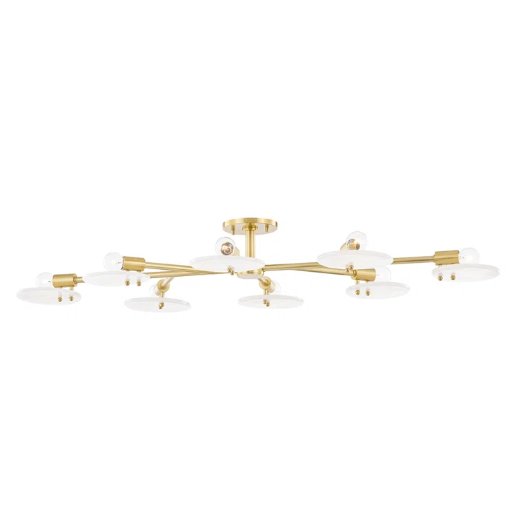 Hudson Valley Lighting Giselle 8 Light Semi Flush