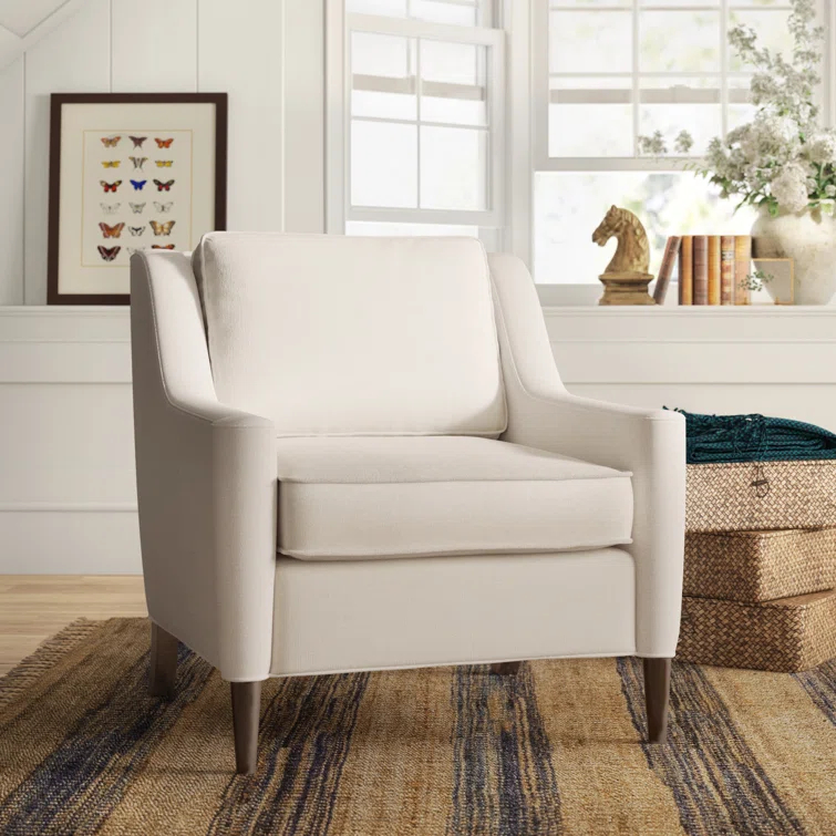 Crispin Wide Arm Velvet Lounge Chair