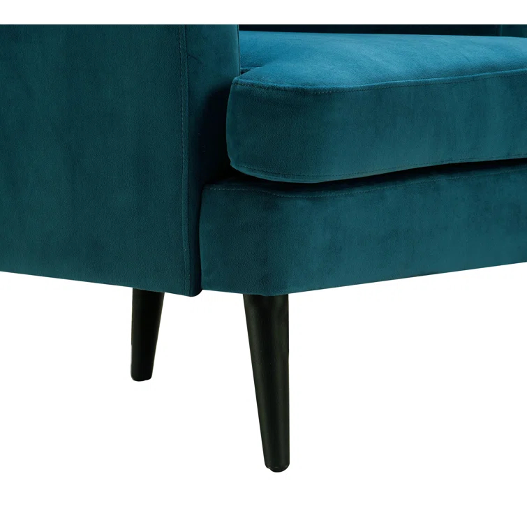 Elle Decor Celeste Tufted Velvet Accent Chair