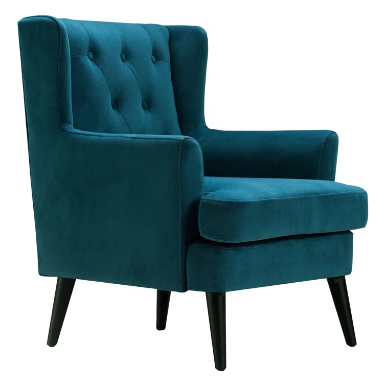 Elle Decor Celeste Tufted Velvet Accent Chair