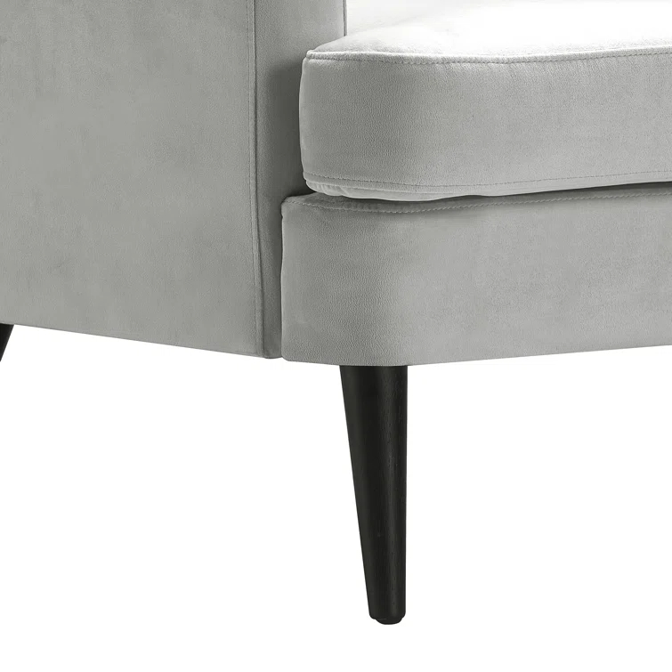 Elle Decor Celeste Tufted Velvet Accent Chair