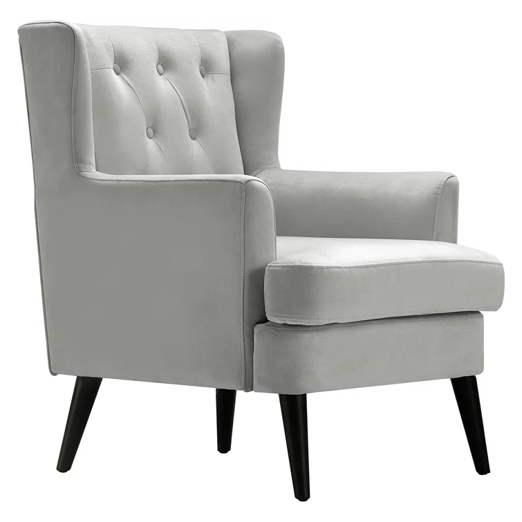 Elle Decor Celeste Tufted Velvet Accent Chair