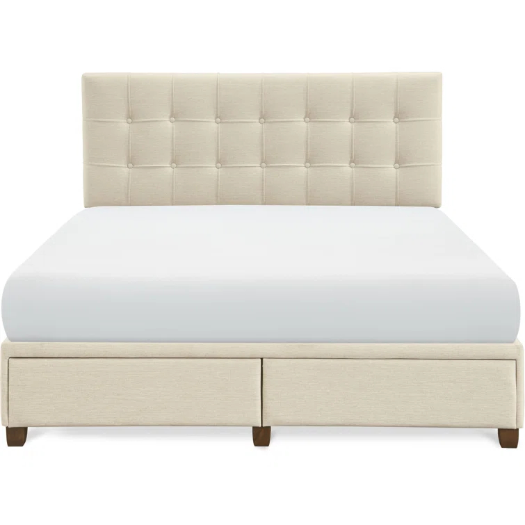 ClickDecor Langston Edmond Storage Bed with Adjustable Height Headboard