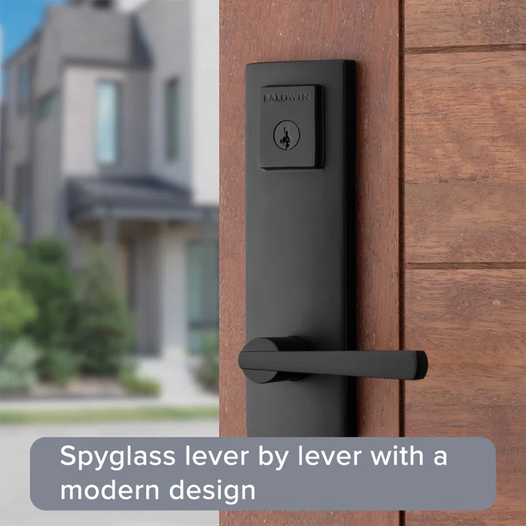 Spyglass Handleset with Deadbolt and Door Lever