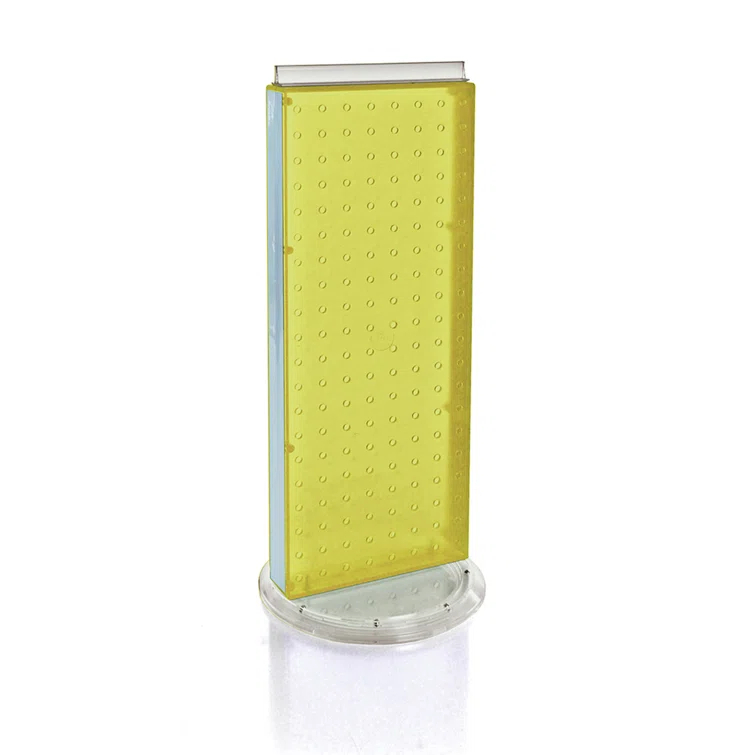 Revolving 8"W x 20.625"H Pegboard Counter Display
