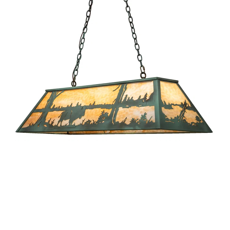 Antique Copper 48" Buffalo Lake LED Pendant Light