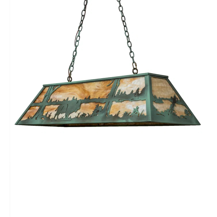Antique Copper 48" Buffalo Lake LED Pendant Light