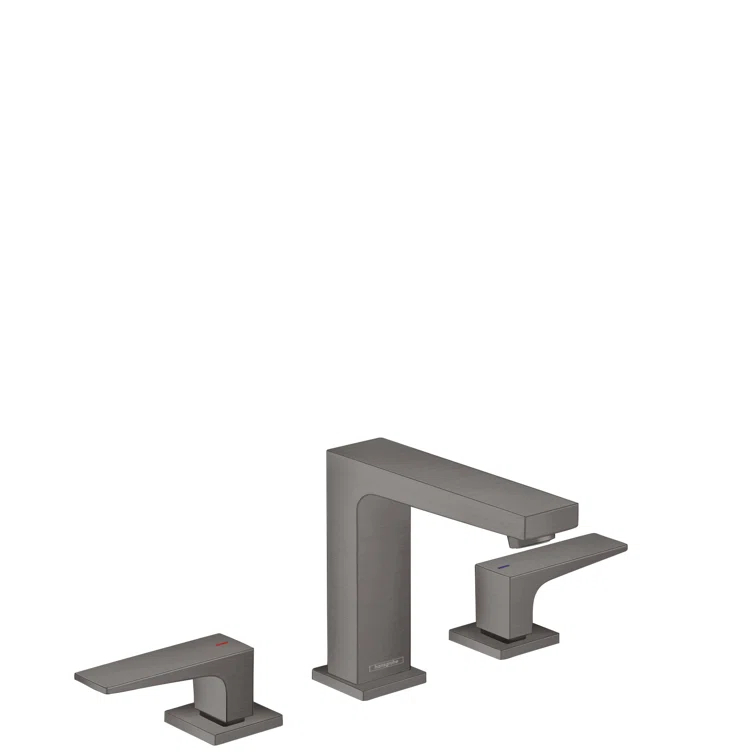 Hansgrohe Metropol Widespread Faucet 110 with Lever Handles and Drain Assembly, 1.2 GPM
