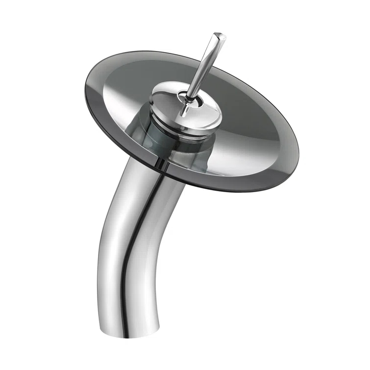 Cascade 16.5 Glass Vessel Sink with Faucet