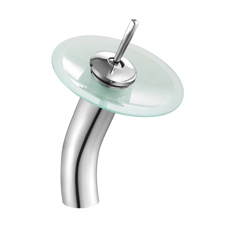 Cascade 16.5 Glass Vessel Sink with Faucet