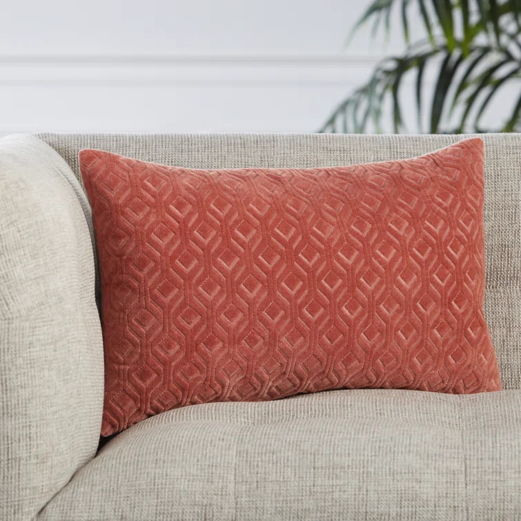 Ryans Embroidered Cotton Lumbar Throw Pillow