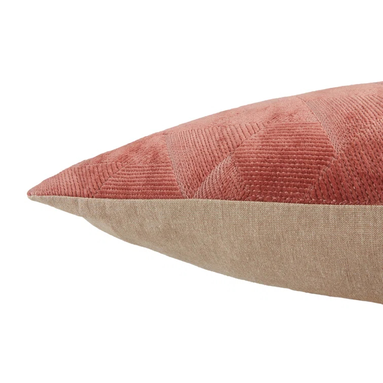Gretchen Embroidered Cotton Throw Pillow