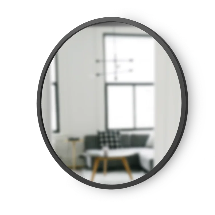Hub Rubber Round Mirror
