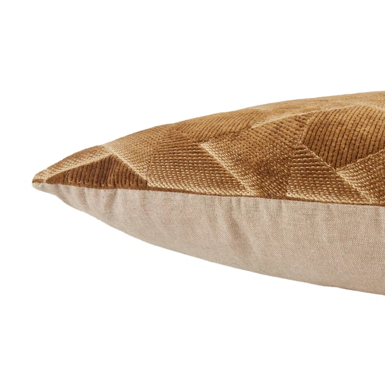 Gretchen Embroidered Cotton Throw Pillow